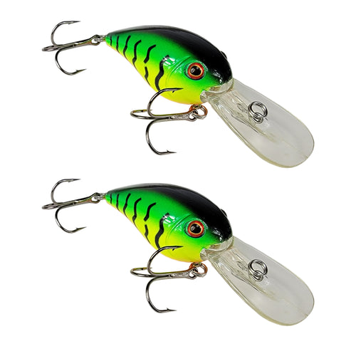 Tackle HD Square Bill 2-Pack - Chartreuse Blue Back